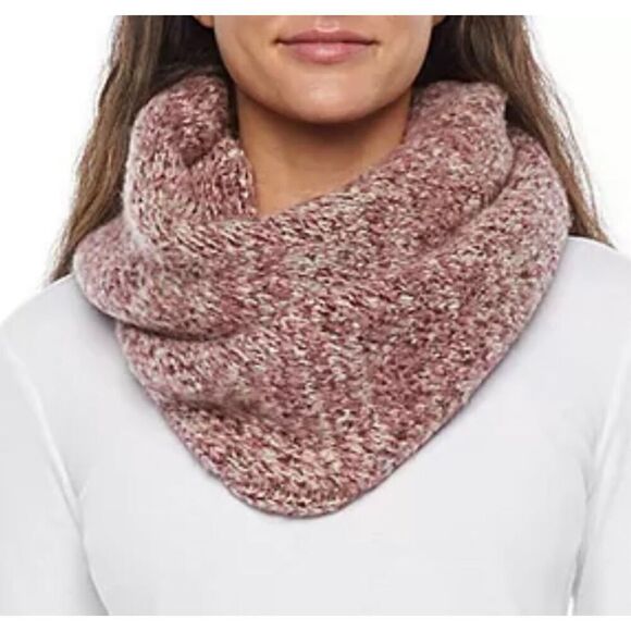 Frye & Co Space Dyed Infinity Cold Weather Scarf Wrap, neck warmer. Bark color, - Picture 1 of 8